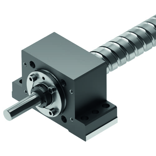 Bearing support units and bearings for screws