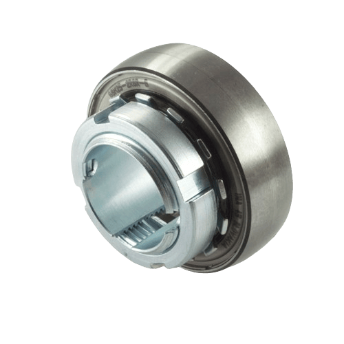 Self-aligning bearings with a cylindrical bore